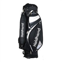OEM Design Black Golf Club Staff Bags Custom Logo Pu Leather
