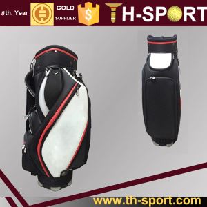 Customized Logo and Pattern High Quality PU Leather 9.5 Inch Golf Staff Bag OEM