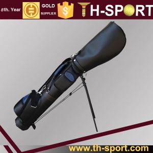 High Quality Custom Logo and Pattern PU/Synthetic Leather Golf Gun Bag OEM
