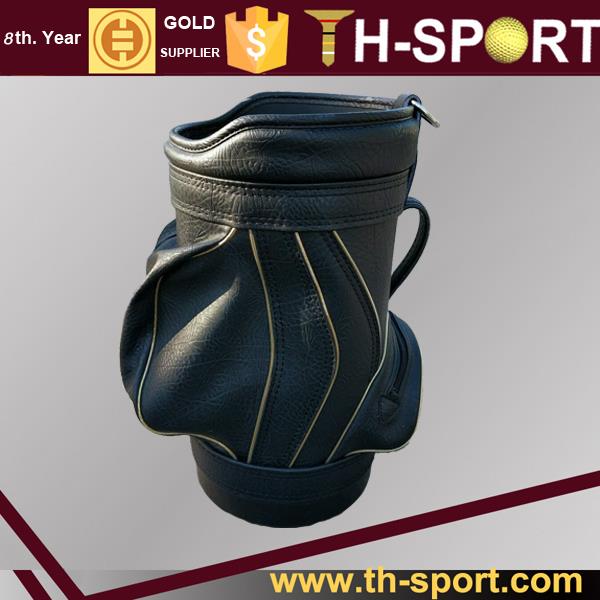 High Quality PU Leather Custom Logo and Pattern Golf Den Caddy Bag OEM
