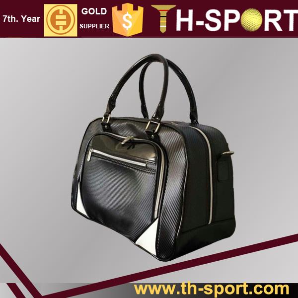 High Quality Custom Logo Black PU Golf Bonston Bag OEM