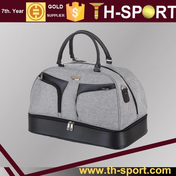 Custom Logo and Pattern High Quality Fashion Design Synthetic Leather Golf Boston Bag