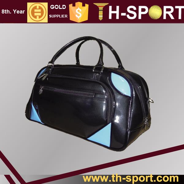 High Quality Fashion Design Custom Logo and Pattern PU Leather Golf Boston Bag