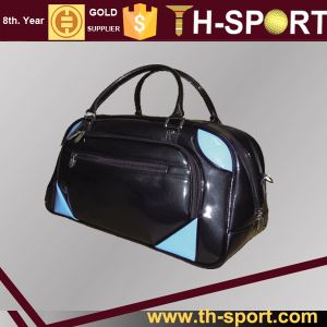 High Quality Fashion Design Custom Logo and Pattern PU Leather Golf Boston Bag