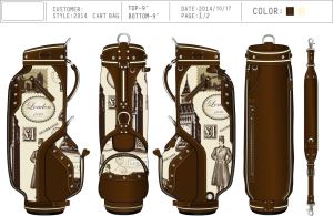 New Design Highlight Quality Custom Pattern and logo Golf Bags