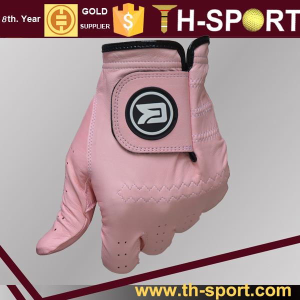 OEM Rubber Logo On Colored Golf Gloves For Women
