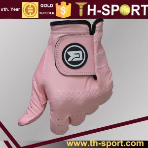 OEM Rubber Logo On Colored Golf Gloves For Women