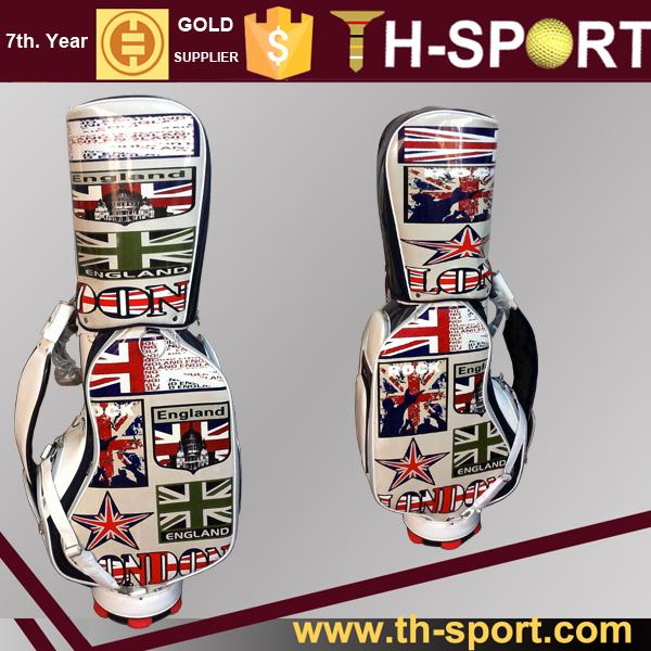 Country Flag Style PU Golf Staff Bag