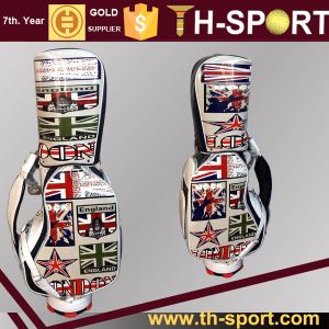 Country Flag Style PU Golf Staff Bag
