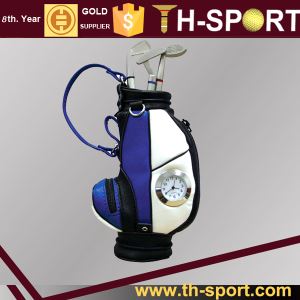 Mini Desktop Aluminum Alloy Golf Bag Pen Holder