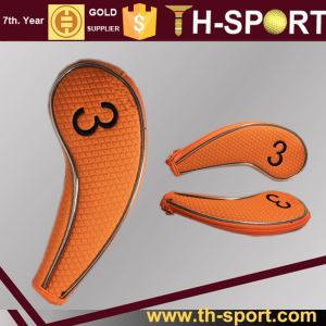 Golf Hybrid Club Iron Head Covers With Zipper Long Neck