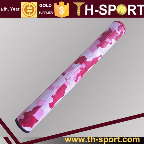 Pink Camouflage Synthetic Leather Slim Mid Golf Putter Grip