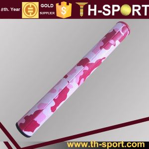 Pink Camouflage Synthetic Leather Slim Mid Golf Putter Grip