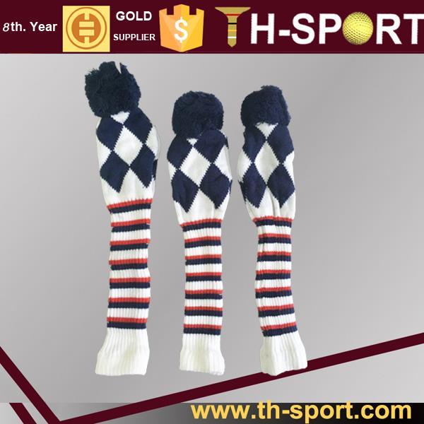 Golf New Pom Pom Knit Headcover 3pcs/set
