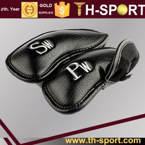 10pcs/set Black Synthetic Leather GOlf Iron Headcover