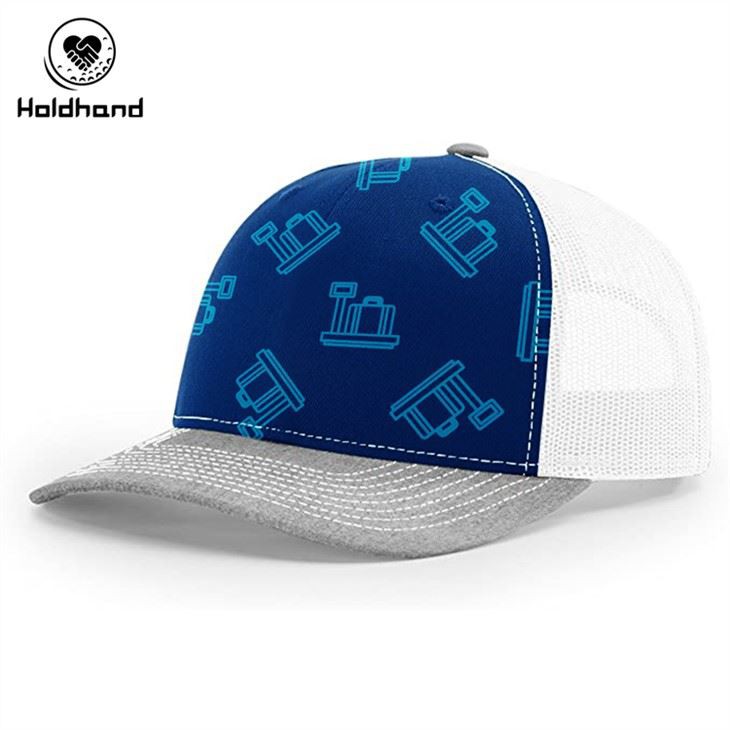 Custom 5 Panel Blue Printing Design Youth Style