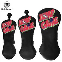Black Color Wholesale PU Leather Golf Club Wood/fairway Headcovers Custom Logo Design 1 3 5 Set