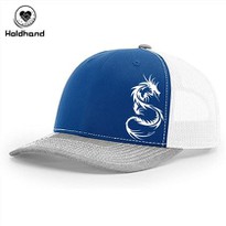 Blue Hat Golf Hat Truck Cap Strap With Dragon Print