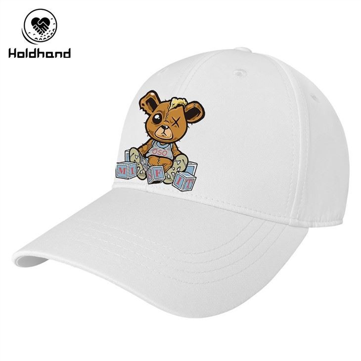Cartoon Bear Design Custom Polyester Caps/hats Headwear Sport Caps