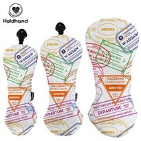 Color Label Printed Golf Driver Headcover Custom Logo