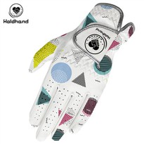 Colorful Pattern Printing Design Golf Men's Weather Spann Premium Synthetic Golf Glove