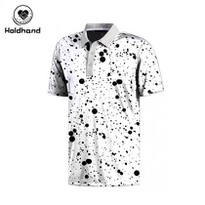Cotton Golf Polo Shirt Spotted Print Polo Custom Logo