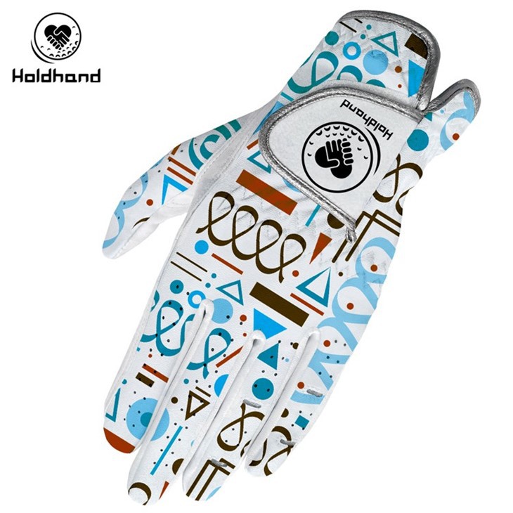 Custom Design Manufacture High Quality PU Leather Woman Fit Printing Golf Gloves