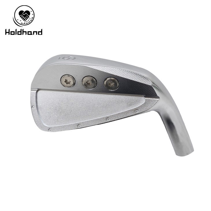 Custom-designed Elite Golf Club Iron Sets Incorporating Specialized Heads And Screw Fixtures.