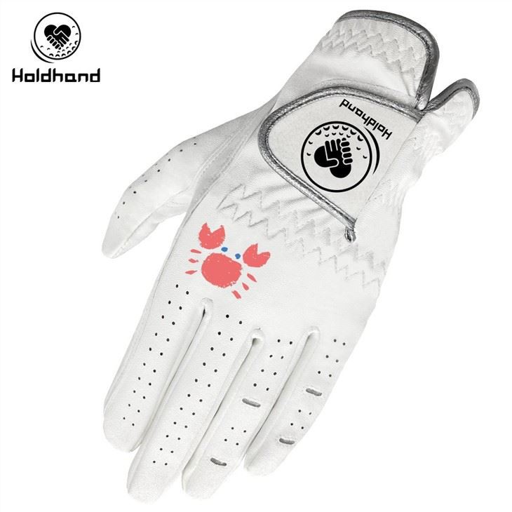 Custom Logo Of Pale Purple Rose Printed Sheepskin Mixed With PU Leather Gloves