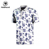 CUSTOM LOGO QUICK DRY GOLF POLO T SHIRTS Grape Pattern Design