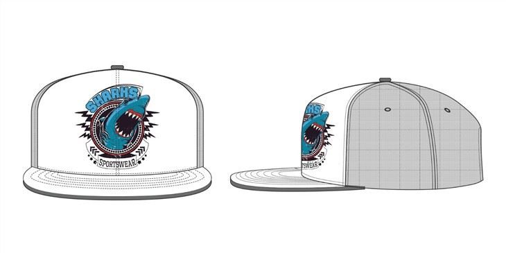 Custom Panel Hat Waterproof Hat Fashion Rope End Bill Golf Snapback Cap