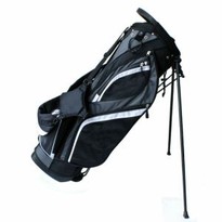 Dark Grey Polyester Well Padded Straps Custom Golf Stand Bag