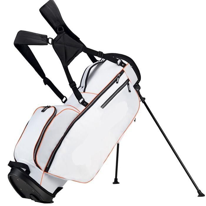 Elegant White Custom Logo Stand Golf Bag