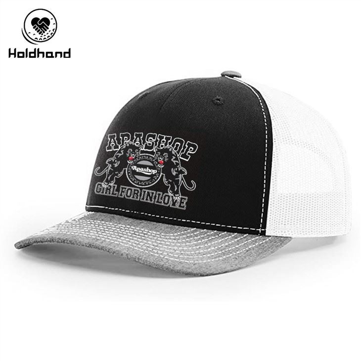 Factory Custom 5 Panel Trucker Cap Wholesale Custom Logo Mesh Trucker Hat