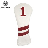 Custom Logo Wood Cover PU Leather Driver Head Cover OEM