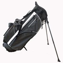 Factory Price Customized Grey Polyester Golf Stand Bag Dismountable Pocket