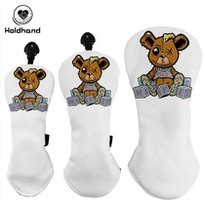 Factory Price Highlight Design Golf Driver Head Cover Custom Logo OEM