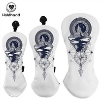 Factory Price Highlight Quality PU Material Golf Driver Head Cover Custom Logo OEM