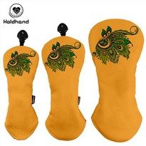 Fashion Design Leather PU Driver Wood Head Cover Custom Logo