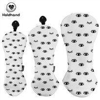 Fashion Designs Cute Pattern Golf Headcovers High Quality PU LEATHERcirclie Printing Design