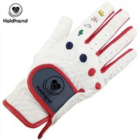 Fashionable Design Custom Logo Cabretta Leather Golf Half Finger Glove OEM