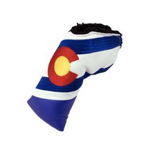 Golf Blade Putter Head White And Blue Red Design