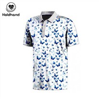 Golf Cotton Soft Button Polo Collar Short Sleeve Print Men Custom Manufacturers Polo Shirts Plus Size Men's Shirts