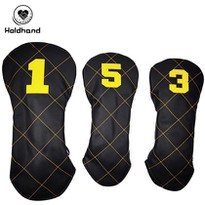 Golf Headcovers Golf Driver Fairway Hybrid Head Cover Golf Blade Mallet Putter Cover Birdie Design Premium Leather Waterproof Driver Fairway(FW) Wood Hybrid(UT) With Number Tags