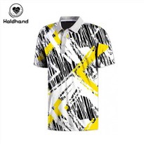 Golf Print Polo Outdoor Sports Wicking Breathable