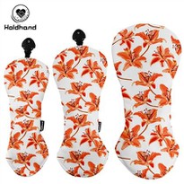 GOLF PU LEATHER IRON HEAD COVERS CUSTOM Sprinting Flower PRINTING LOGO