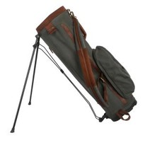HIBO Custom Waterproof Canvas Leather Golf Bag With Stand