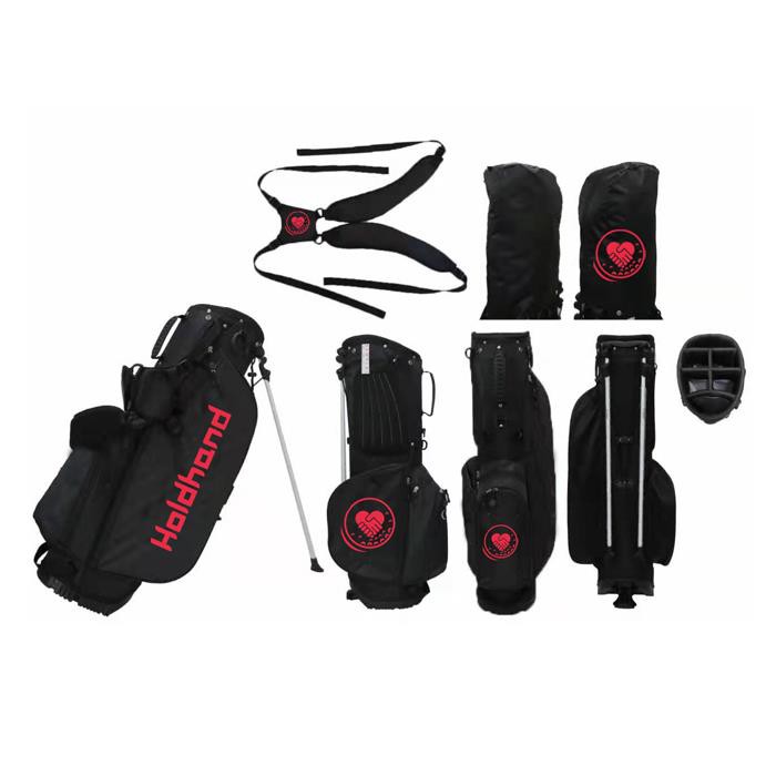 High Quality Classic Black Golf Stand Bag Light