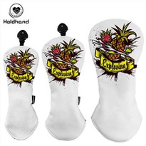 High Quality Fashion Design Golf Custom Logo PU Leather OEM Driver Head Cover