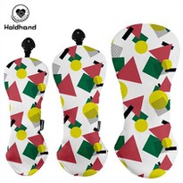 Colorful Pattern Printing Design HIGH QUALITY PU LEATHER Golf HEADCOVERS